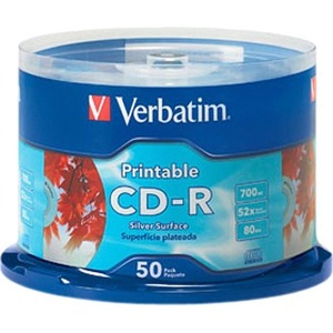 Picture of Verbatim CD-R 50pack Spindle - Silver