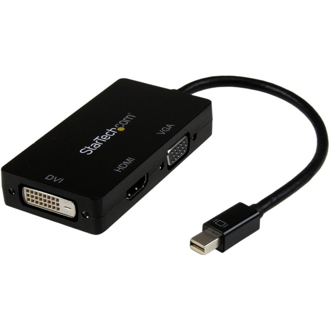 Picture of StarTech.com Travel A/V adapter: 3-in-1 Mini DisplayPort to VGA, DVI or HDMI Converter