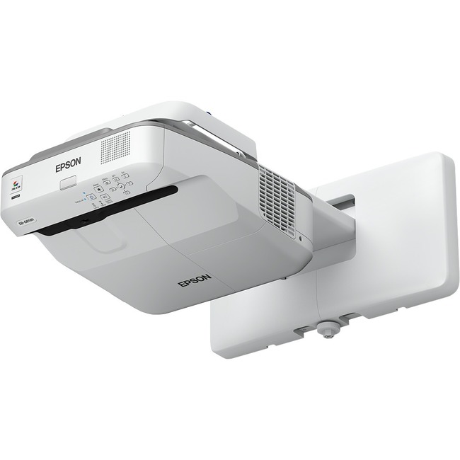Picture of Epson EB-685W 3500 Lumen WXGA Ultra Short Throw LCD Projector WITH Epson Adjustable Wall Mount