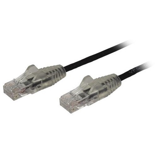 Picture of StarTech.com 0.5m Cat6 Cable Slim Snagless RJ45 Connectors - Black