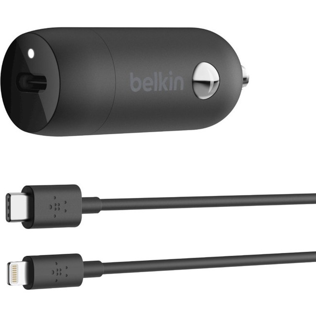 Picture of Belkin 20W USB-C PD Car Charger + 1.2m USB-C to Lightning Cable