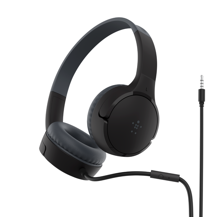 Picture of Belkin SoundForm Mini Wired On-Ear Headphones for Kids - BLACK