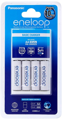 Picture of Panasonic Eneloop Overnight Charger + 4 AA Batteries