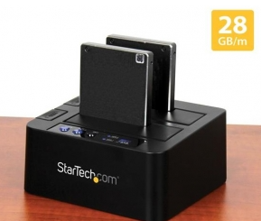 Picture of StarTech USB 3.1 Standalone Duplicator Dock for 2.5 & 3.5 Inch SATA Drives with Fast-Speed Duplication
