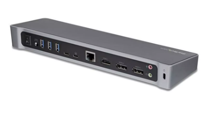 Picture of USB-C Dock - 4K Triple Monitor Laptop Docking Station with Dual DisplayPort & HDMI - 100W Power Delivery