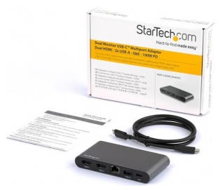 Picture of StarTech USB 3.0 Type-C 4K Dual Monitor Docking Station with Power