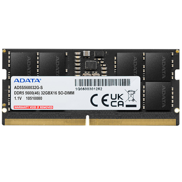 Picture of ADATA 32GB DDR5-5600 2048x8 SO-DIMM RAM
