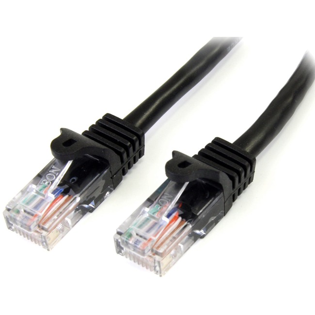 Picture of StarTech.com 3m Cat5e Snagless RJ45 UTP Patch Cable - Black