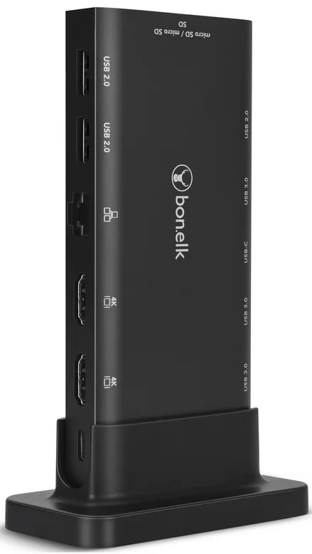 Picture of Bonelk Desktop Series 14 in 1 USB-C Multiport Hub - Black