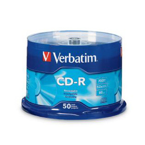 Picture of Verbatim CD-R 700MB 52x 50 Pack on Spindle