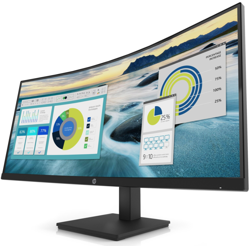 Picture of HP P34hc G4 WQHD USB-C Curved Monitor (up to 65w Power Delivery via USB-C)