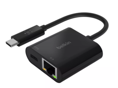 Picture of Belkin USB-C to Ethernet Adapter + 60W Charge Adapter