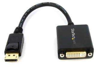 Picture of StarTech 6 Inch DisplayPort Male to DVI Male Passive Adapter