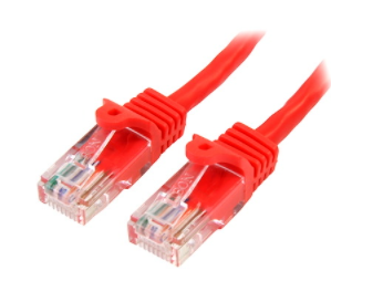 Picture of StarTech 10m Red Cat5e Ethernet Patch Cable w/ Snagless RJ45 Connectors