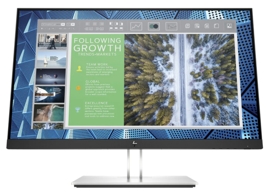 Picture of HP E24q G4 23.8-inch QHD Monitor - 100% Recyclable Fibre Packaging