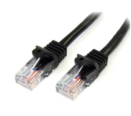 Picture of StarTech 1m Black Snagless UTP Cat5e Patch Cable