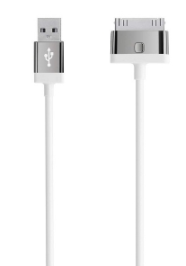Picture of Belkin MIXITUP 1.2m Apple 30-Pin to USB Charge & Sync Cable - White