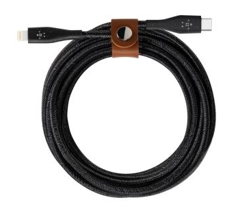 Picture of Belkin DuraTek Plus Boost Charge 1.20m USB-C to Lightning Connector with Strap