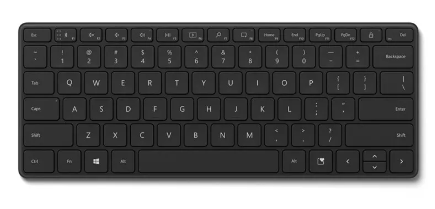 Picture of Microsoft Designer Bluetooth Compact Keyboard - Black