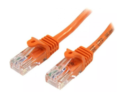 Picture of StarTech 10m Orange Cat5e Ethernet Patch Cable w/ Snagless RJ45 Connectors