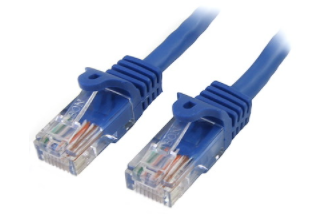 Picture of StarTech 10m Blue Cat5e Ethernet Patch Cable w/ Snagless RJ45 Connectors