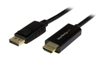 Picture of StarTech 2m 4K DisplayPort Male to HDMI Male Passive Adapter