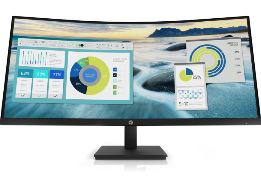 Picture of HP P34hc G4 WQHD USB-C Curved Monitor (up to 65w Power Delivery via USB-C)