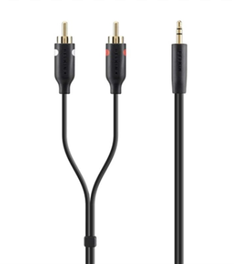 Picture of Belkin Portable Y Audio Cable 2m - Gold Connenctor