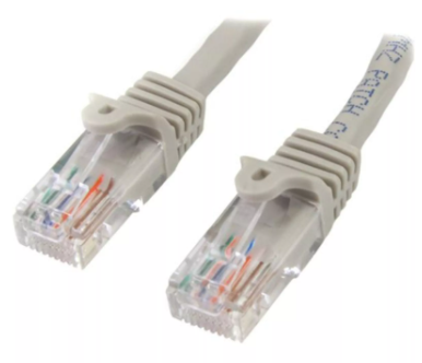 Picture of StarTech 10m Gray Cat5e Ethernet Patch Cable w/ Snagless RJ45 Connectors
