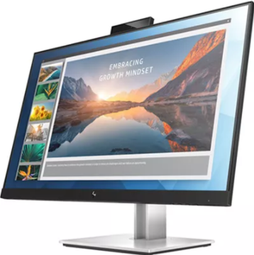 Picture of HP E24d G4 23.8" FHD IPS USB-C Docking Monitor with Pop-up webcam - 100% Recyclable Fibre Packaging