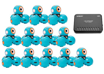 Picture of Wonder Workshop - Dash - Set of 12 Robots & 10-Port USB Charger
