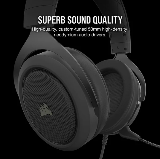 Picture of CORSAIR HS50 PRO STEREO GAMING HEADSET - BLACK