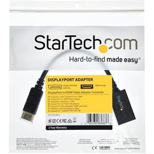 Picture of StarTech DisplayPort to HDMI Video Adapter Converter - DP to HDMI Black