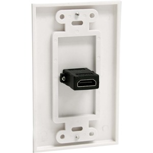 Picture of Single Outlet Female HDMI Wall Plate White