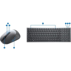 Picture of Dell KM7120W Wireless Keyboard & Mouse Combo