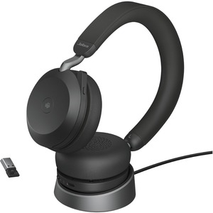 Picture of Jabra Evolve2 75 Link380a MS Stereo Stand Black