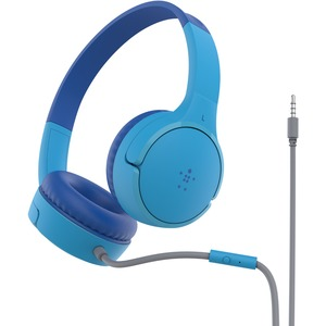 Picture of Belkin SoundForm Mini Wired On-Ear Headphones for Kids - Blue