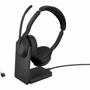 Picture of Jabra Evolve2 55 MS Stereo, USB-C + Link 380 with Charging Stand