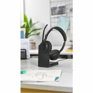 Picture of Jabra Evolve2 55 MS Stereo USB-A + Link 380 with Charging Stand