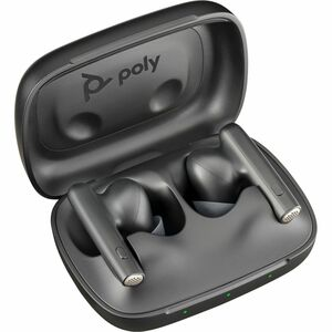 Picture of Poly Voyager Free 60 UC M Carbon Black Earbuds +BT700 USB-C Adapter +Basic Charge Case