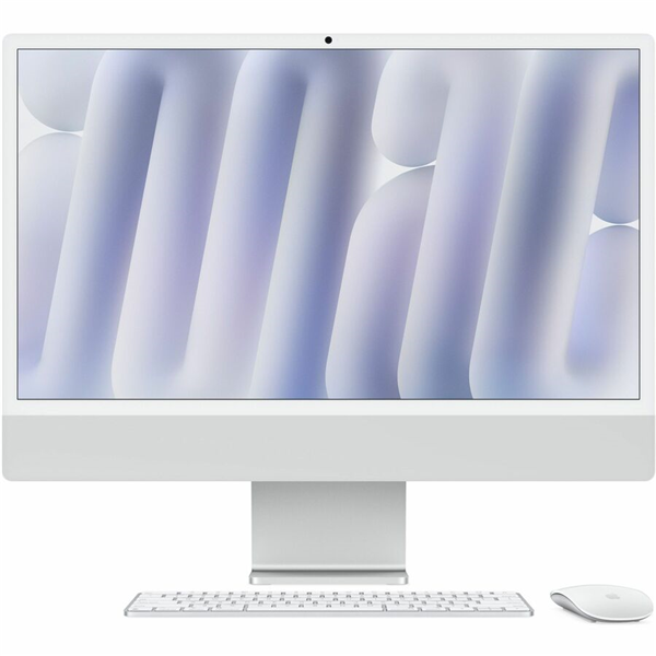 Picture of iMac 24” Retina 4.5K with M4 8-core CPU 8-core GPU 16GB RAM 256GB SSD Magic Keyboard Magic Mouse Thunderbolt/USB 4 WI-FI ONLY NO ETHERNET*  - Silver