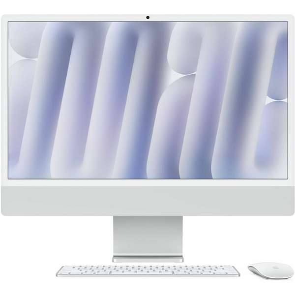 Picture of iMac 24” Retina 4.5K with M4 10-core CPU 10-core GPU 16GB RAM 256GB SSD Gigabit Ethernet Magic Keyboard with Touch ID Magic Mouse Thunderbolt/USB 4 - Silver