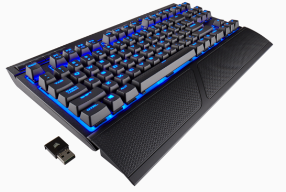 Picture of CORSAIR K63 WIRELESS MECHANICAL BLUE LED GAMING KEYBOARD - CHERRY MX RED SWITCH