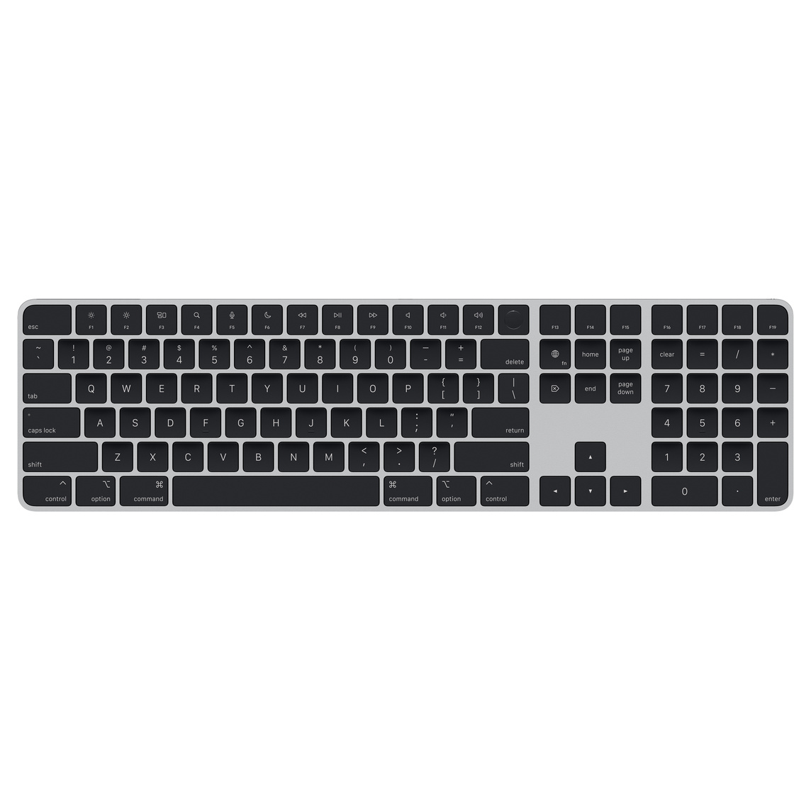 Picture of Apple Magic Keyboard with Touch ID and Numeric Keypad for Mac models with Apple silicon — US English — Black Keys