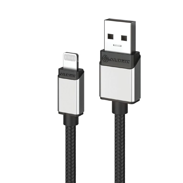 Picture of ALOGIC ULTRA FAST PLUS USB-A TO LIGHTNING 2M CABLE - SPACE GREY