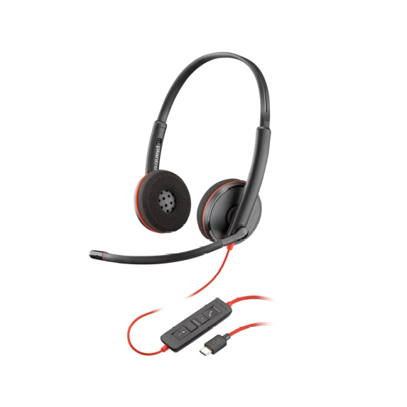 Picture of Poly Blackwire 3220 Stereo USB-C Headset +USB-C/A Adapter
