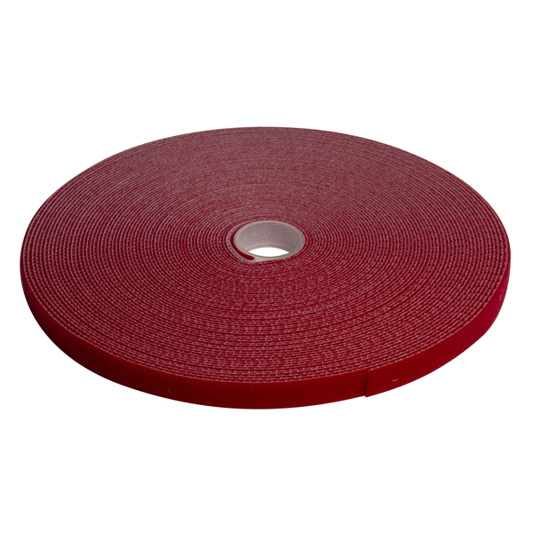 Picture of DYNAMIX Hook & Loop Roll 20m x 12mm dual sided, RED