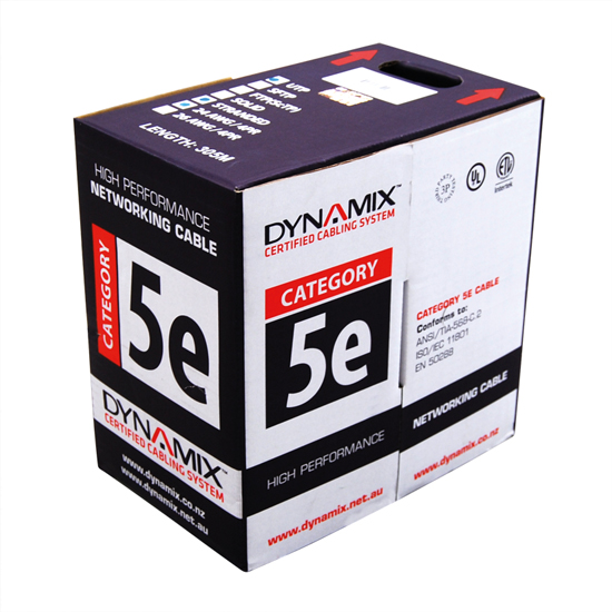 Picture of DYNAMIX 100m Cat5e Ivory UTP STRANDED Cable Roll 100MHz