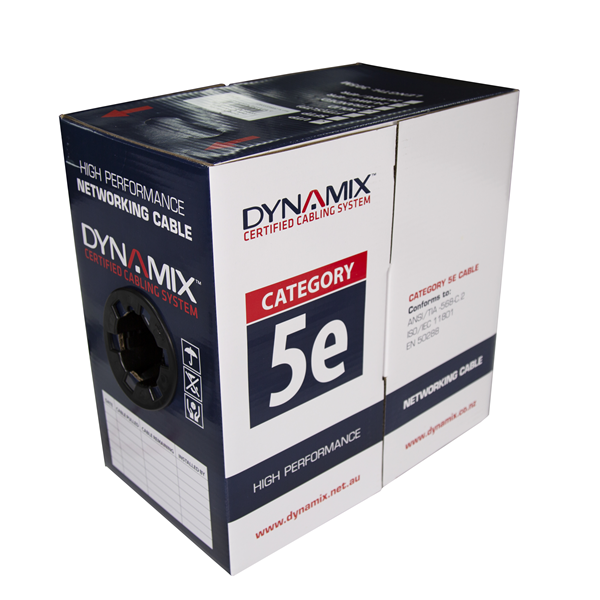 Picture of DYNAMIX 305m Cat5E UTP EXTERNAL Solid Cable, 24AWGx4P 100MHz
