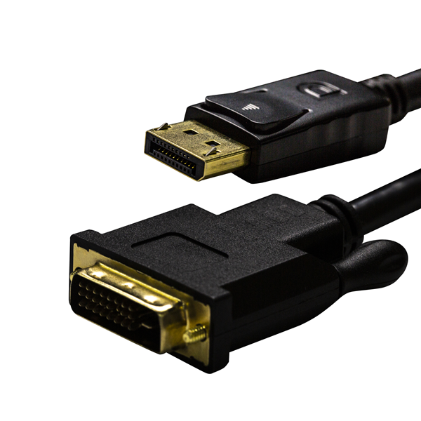 Picture of DYNAMIX 1.5M DisplayPort Source to DVI-D Monitor Male Active Converter